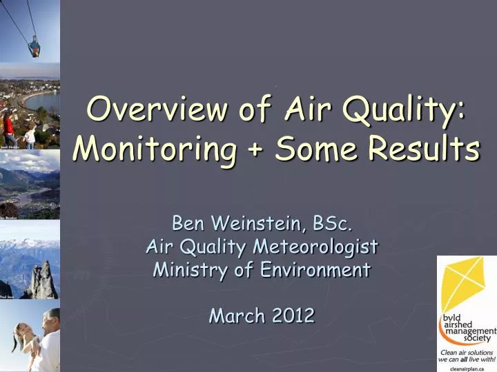 overview of air quality monitoring some results