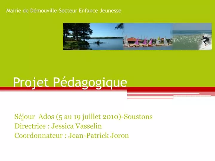 Ppt Projet P Dagogique Powerpoint Presentation Free Download Id