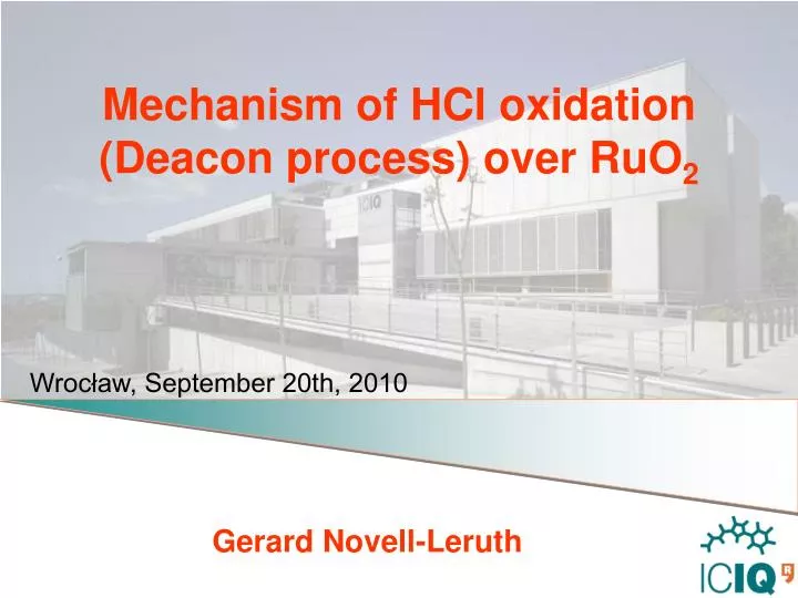 mechanism of hcl oxidation deacon process over ruo 2