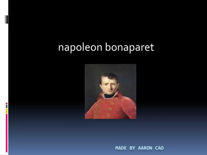 napoleon bonaparet