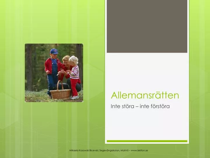 PPT - Allemansrätten PowerPoint Presentation, Free Download - ID:2379749