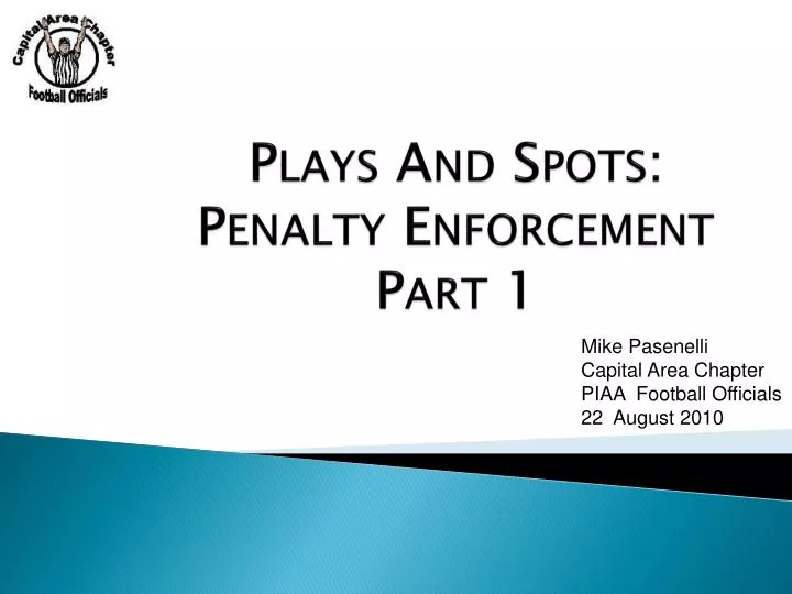 plays and spots penalty enforcement part 1