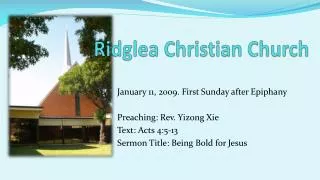 Ridglea Christian Church