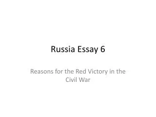 Russia Essay 6
