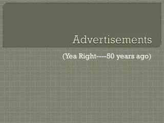 advertisements