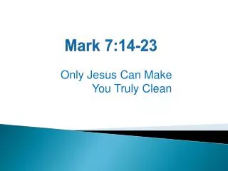 Mark 7:14-23