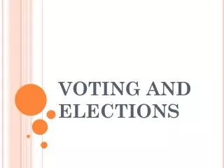 voting and elections