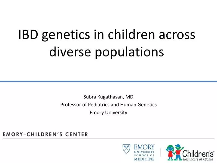 ibd genetics in children across diverse populations
