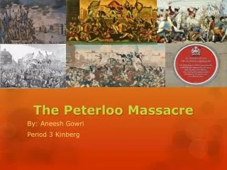 The Peterloo Massacre
