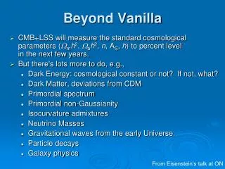 beyond vanilla