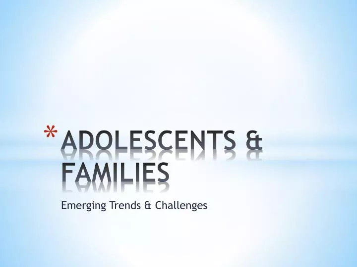 adolescents families
