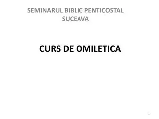 curs de omiletica