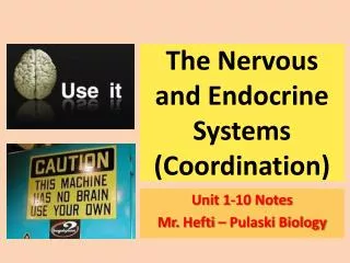 The Nervous and Endocrine Systems ( Coordination )
