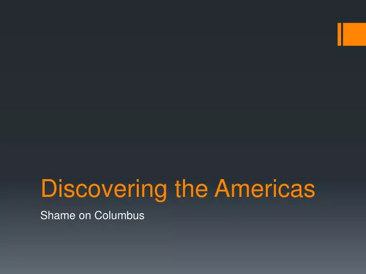 discovering the americas