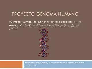 PPT - HISTORIA DEL PROYECTO GENOMA HUMANO PowerPoint Presentation, Free ...