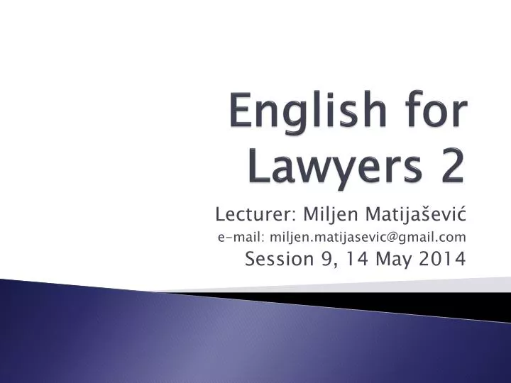 english for lawyers 2