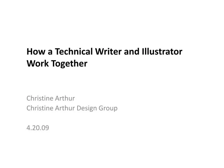 how a technical writer and illustrator work together