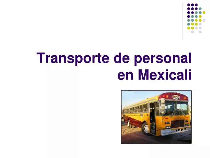 transporte de personal en mexicali