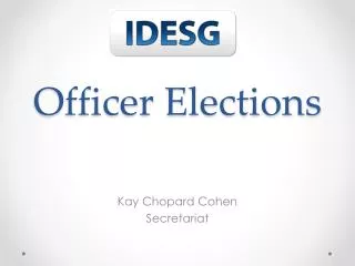 Officer Elections