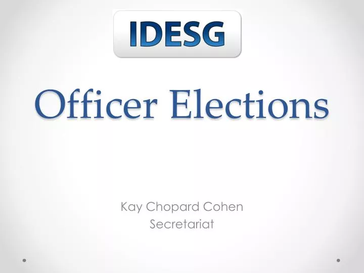 officer elections