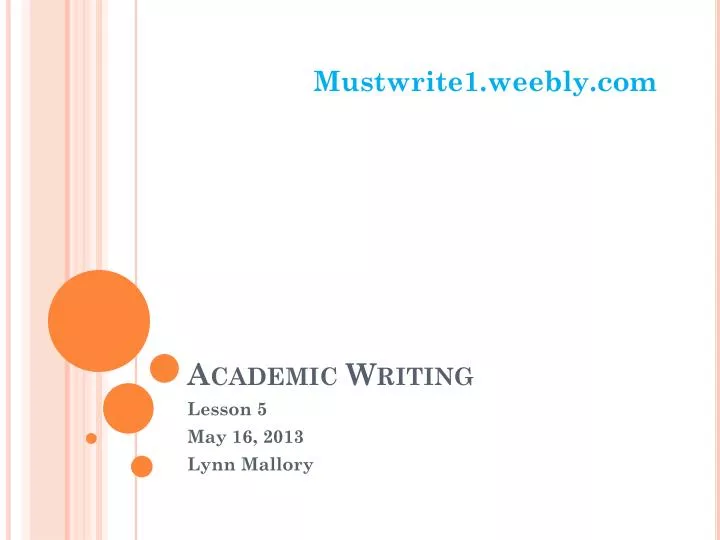 academic writing