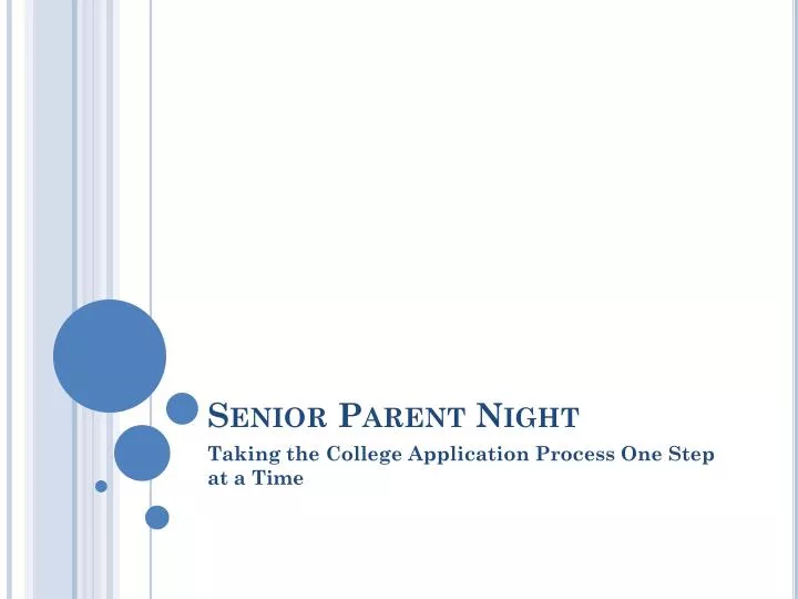 senior parent night