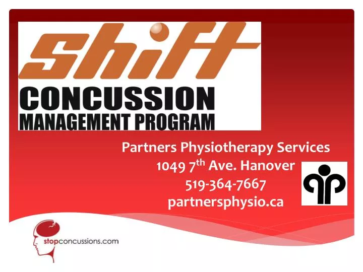 partners physiotherapy services 1049 7 th ave hanover 519 364 7667 p artnersphysio ca