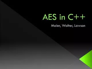 AES in C++