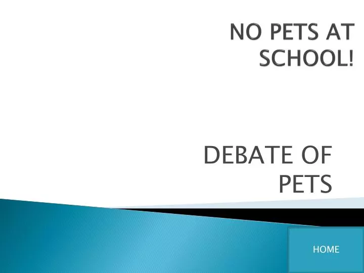 no pets at school
