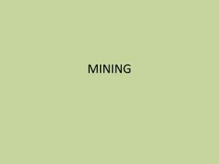 mining