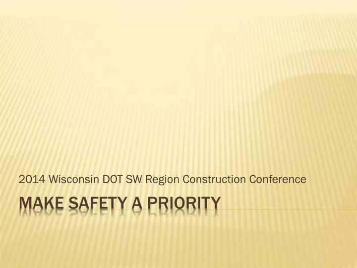 2014 wisconsin dot sw region construction conference