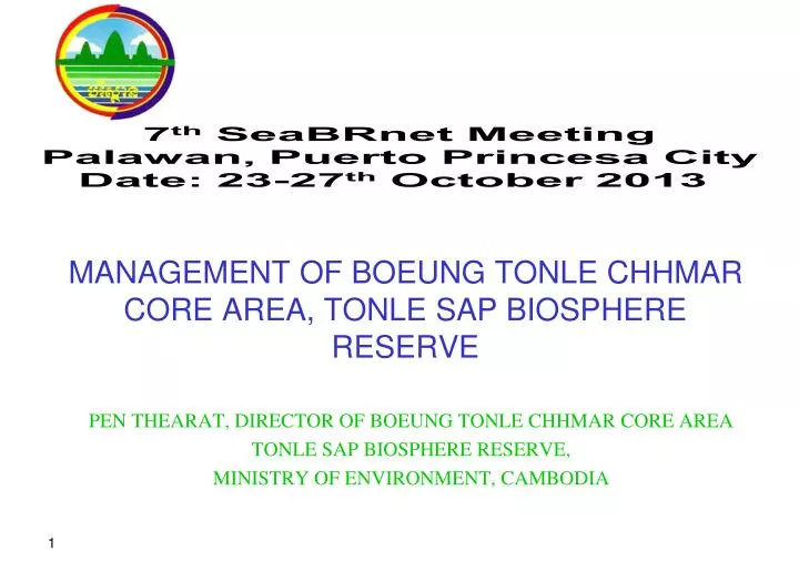 management of boeung tonle chhmar core area tonle sap biosphere reserve