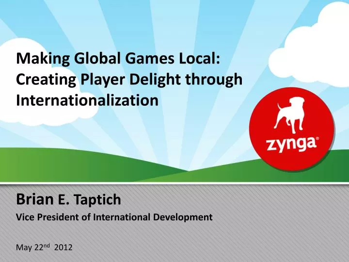 making global games local creating player delight through internationalization