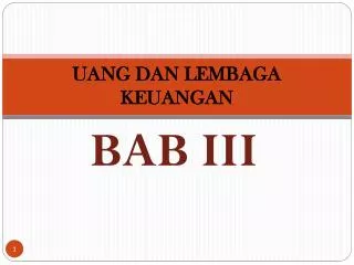 uang dan lembaga keuangan