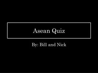 Asean Quiz