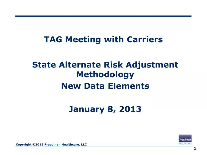 tag meeting with carriers