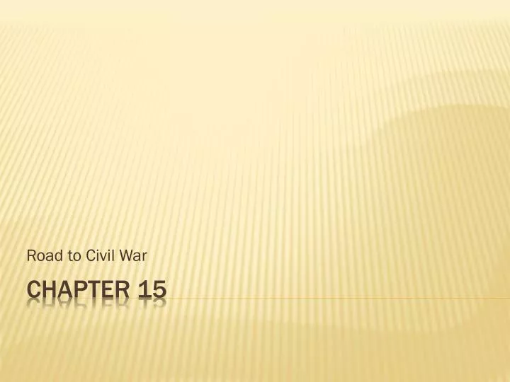 road to civil war