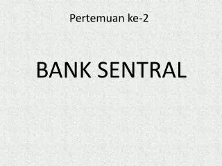 bank sentral