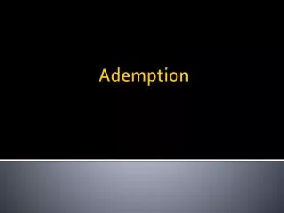 Ademption