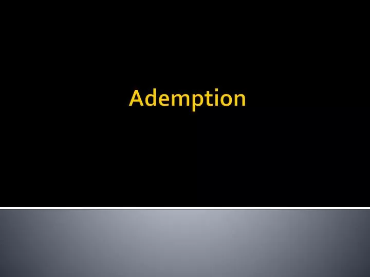 ademption