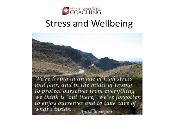 stress and wellbeing