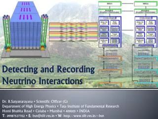 Detecting and Recording Neutrino Interactions