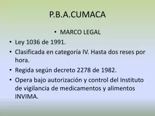 p b a cumaca