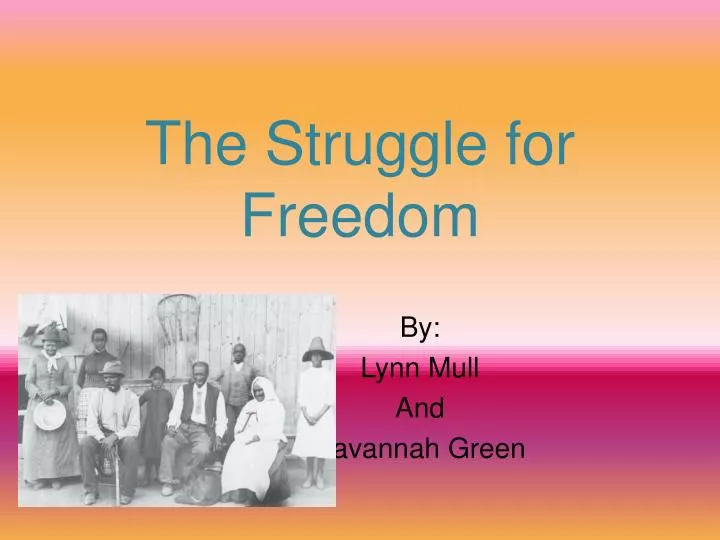 the struggle for freedom