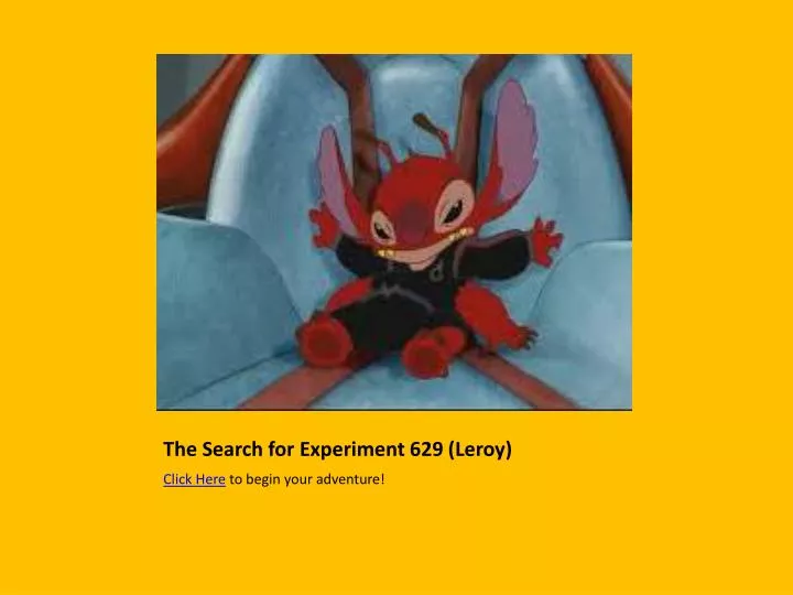 the search for experiment 629 leroy