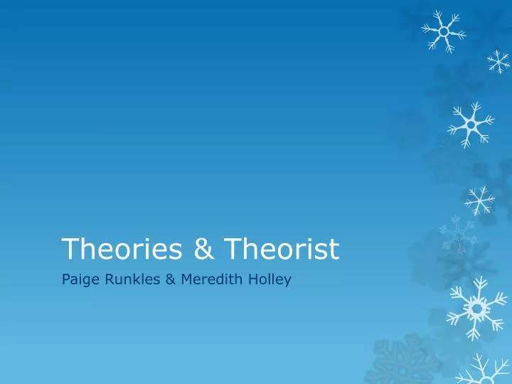 theories theorist