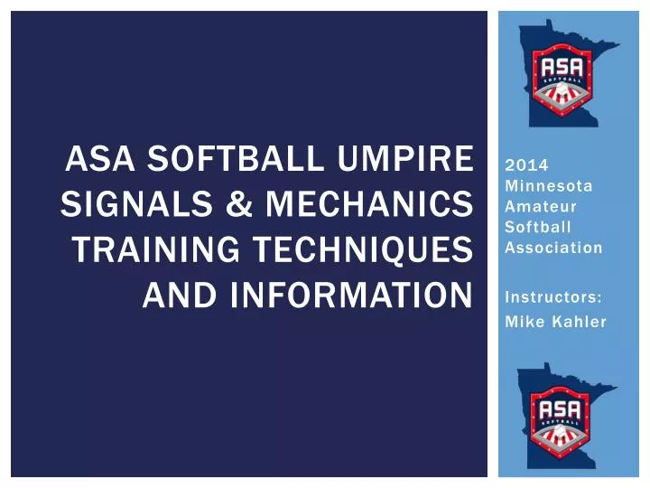 asa softball umpire signals mechanics training techniques and information