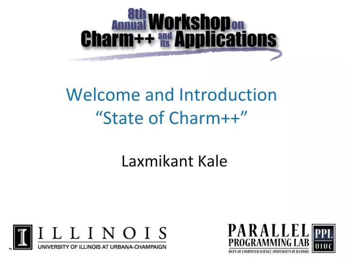 welcome and introduction state of charm