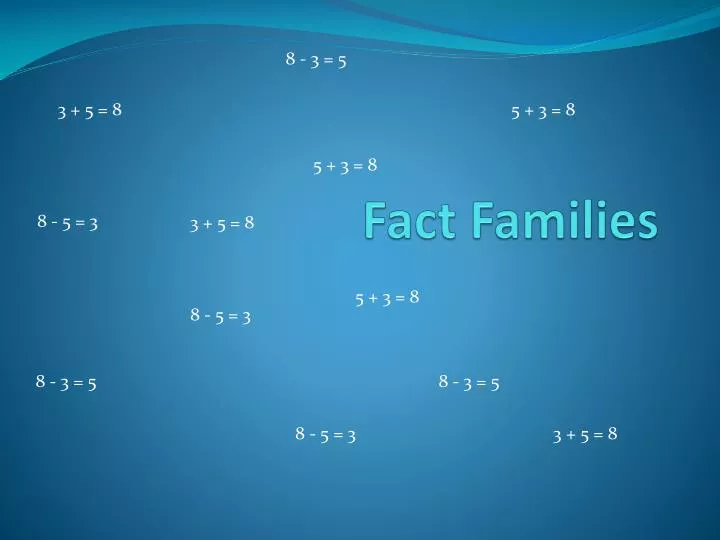 fact families