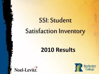 SSI: Student Satisfaction Inventory